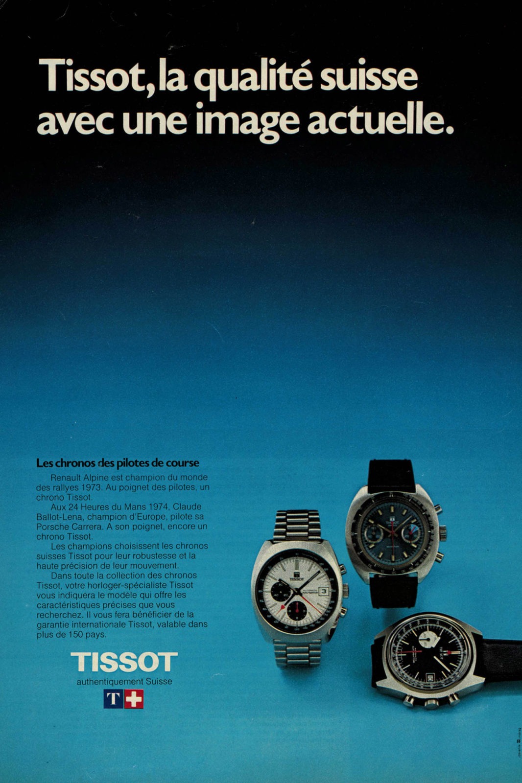 Publicité Tissot 1970s