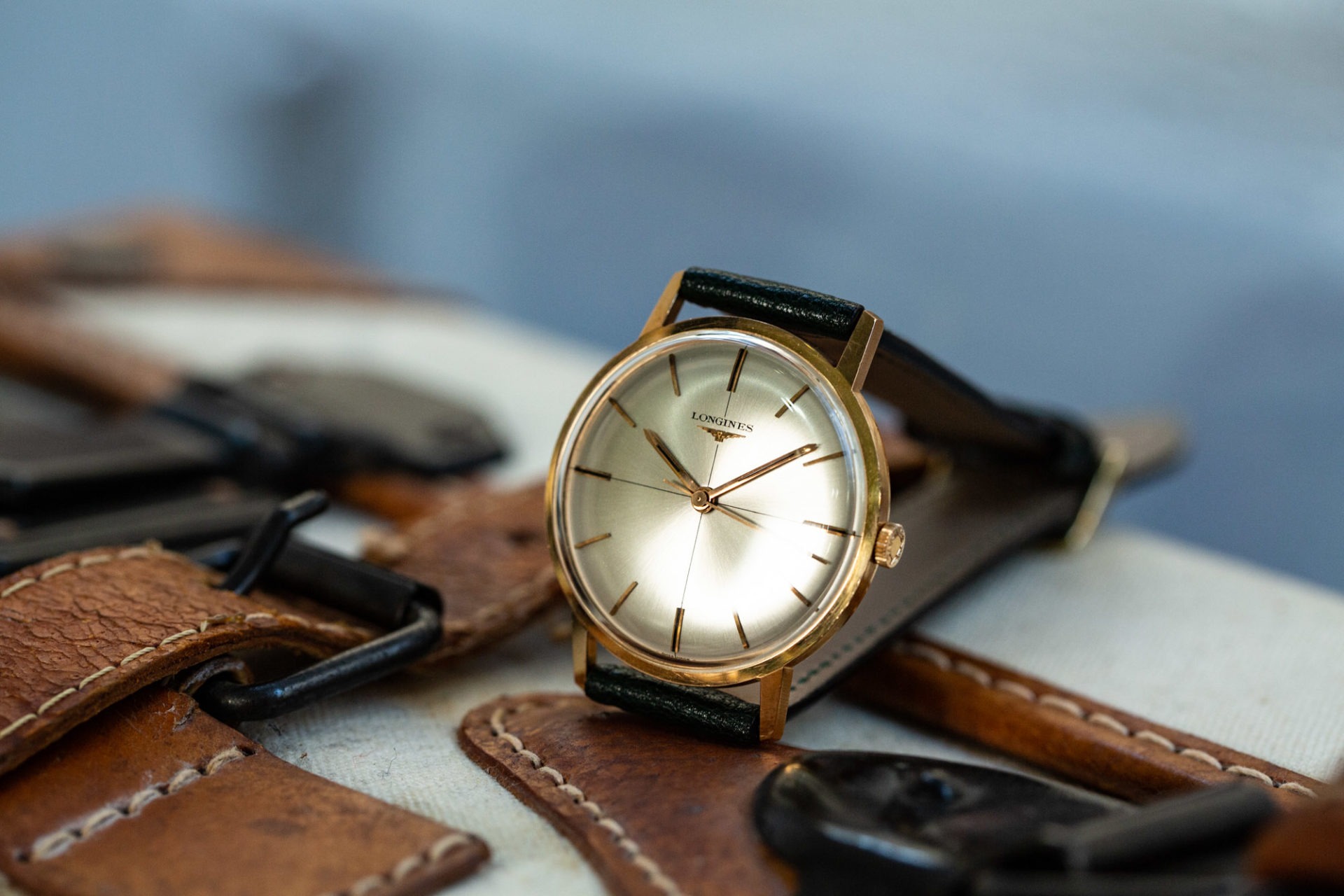 Longines 3 aiguilles or NOS - Sélection de montres vintage Joseph Bonnie