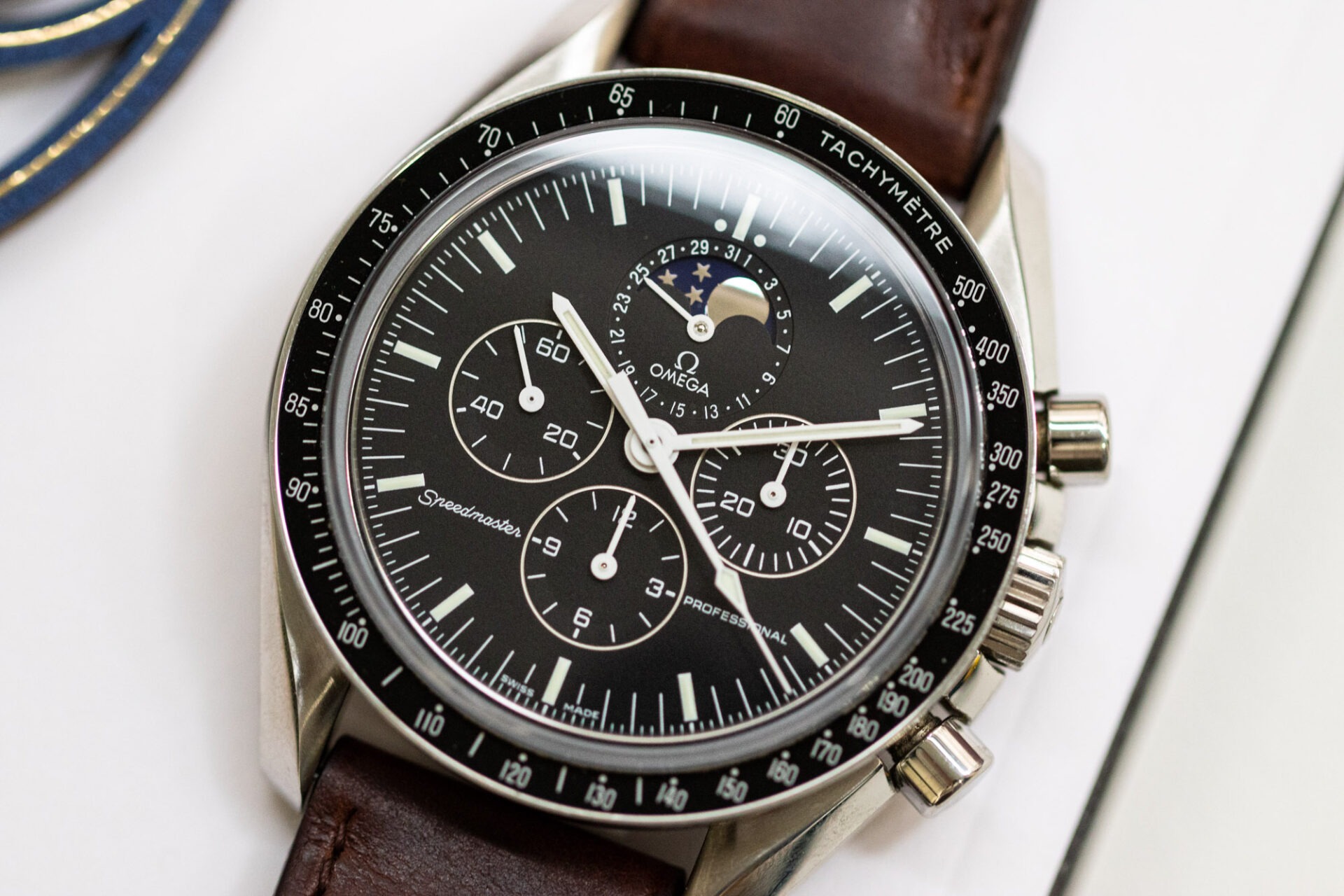 Omega Speedmaster phases de Lune