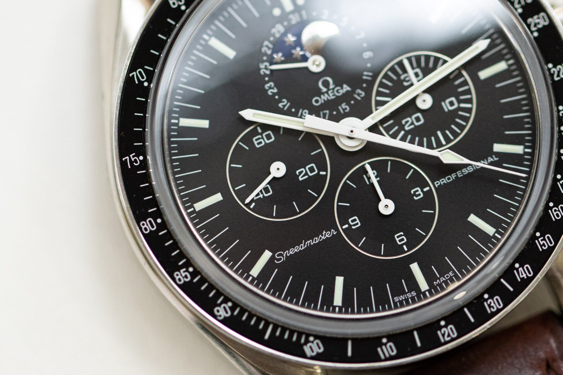 Omega Speedmaster phases de Lune