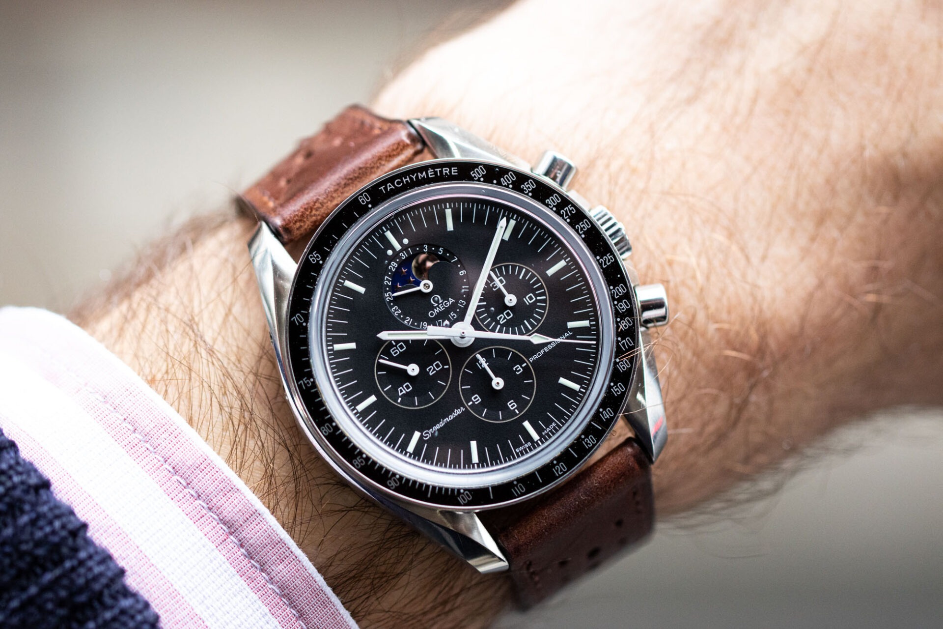 Omega Speedmaster phases de Lune