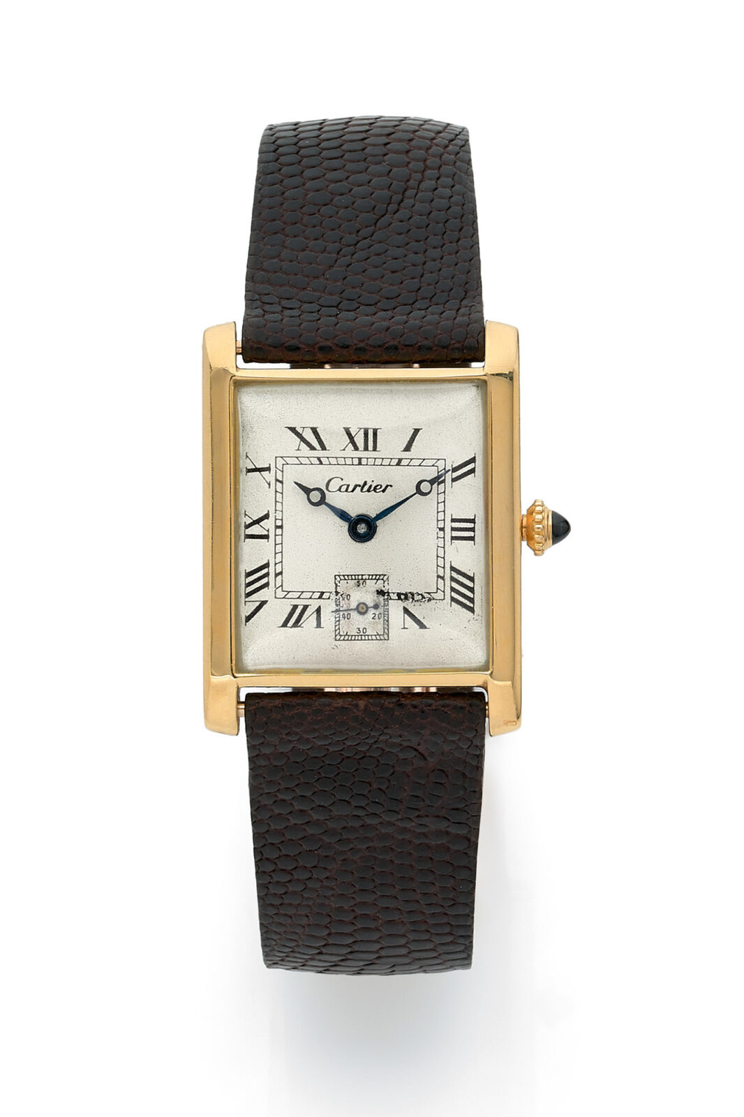 Cartier Tank Small Seconds - Vente importante de montres modernes et de collection chez Antiquorum