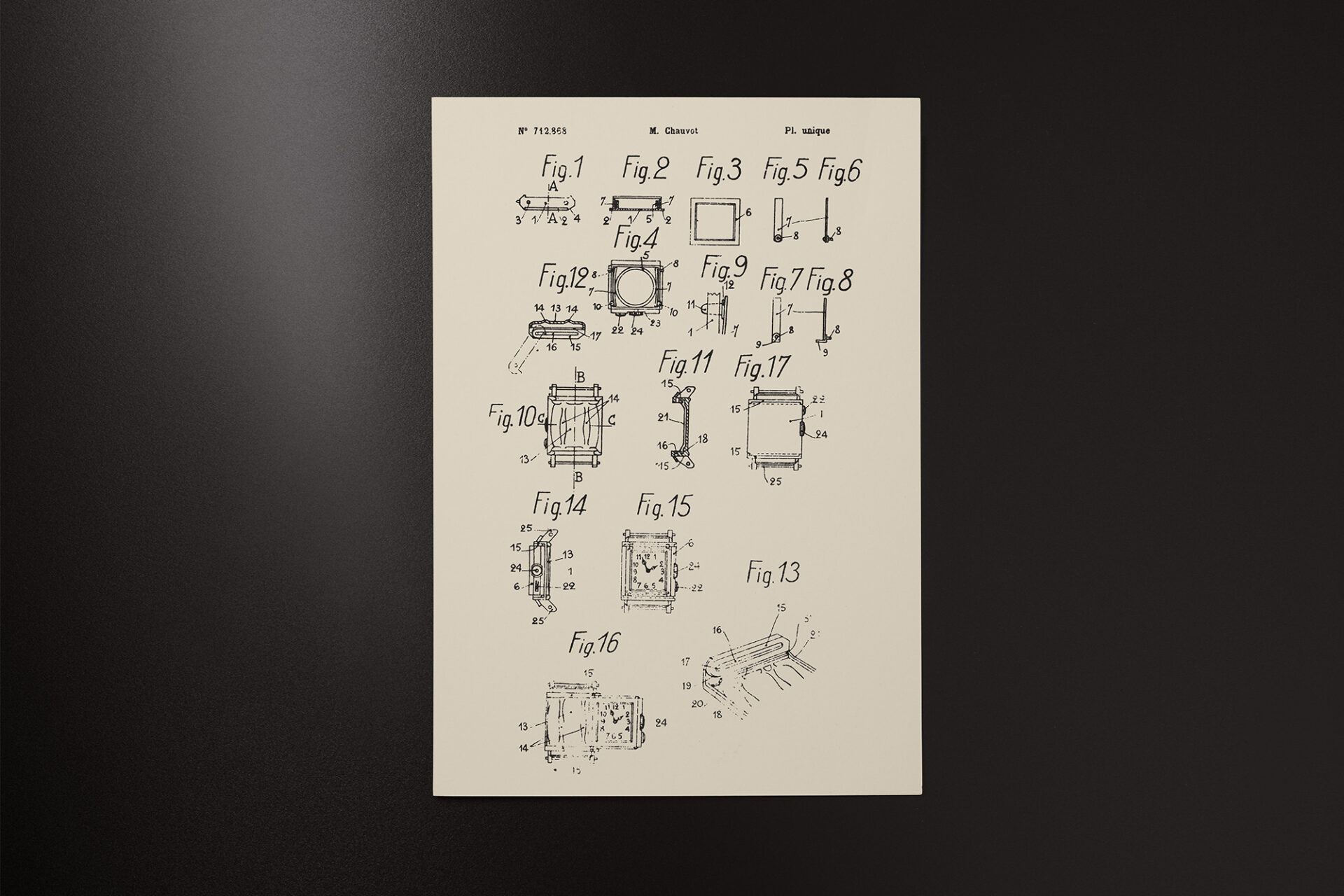 Jaeger-LeCoutre Reverso - Brevet de René Alfred Chauvot