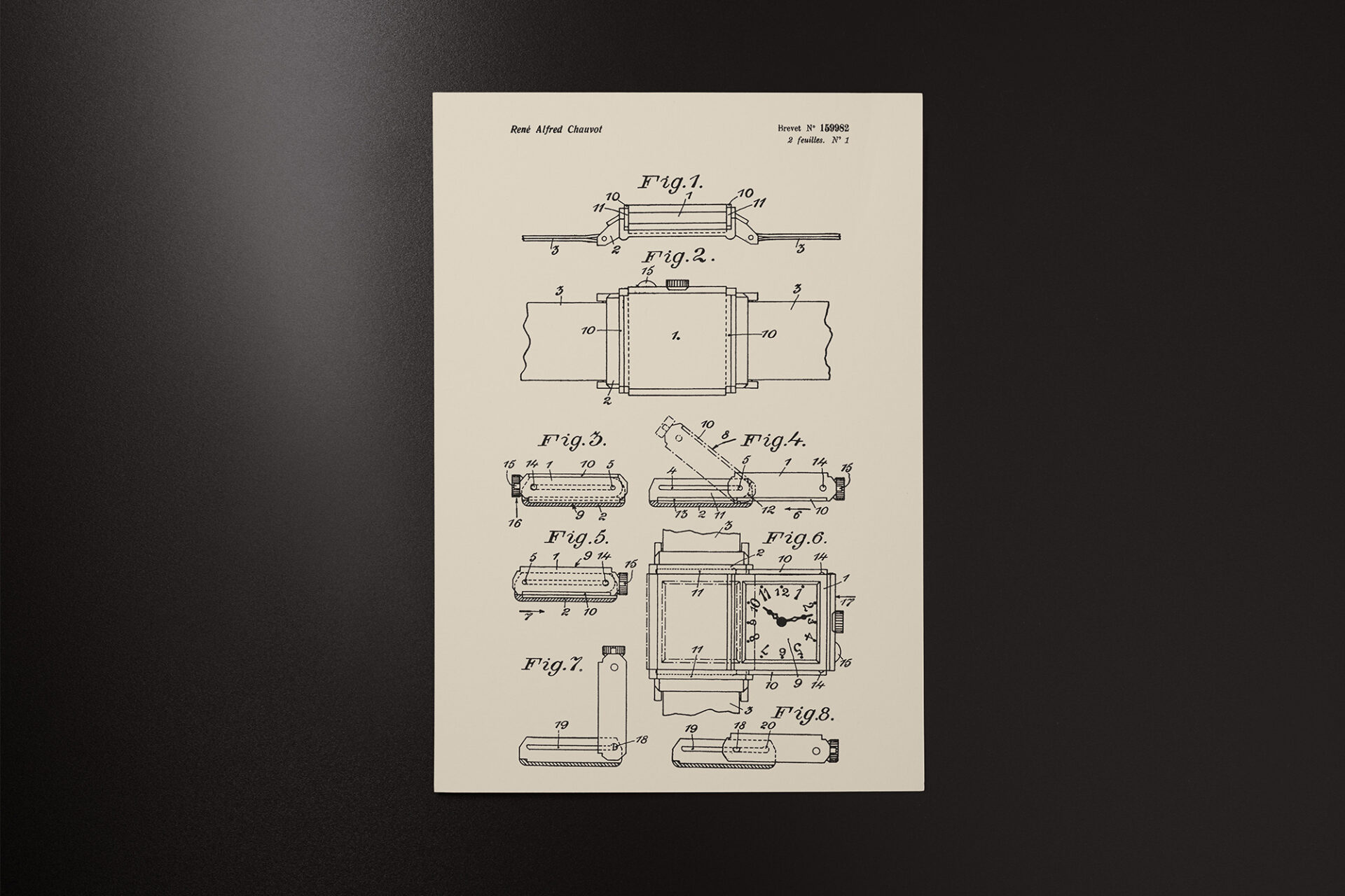 Jaeger-LeCoutre Reverso - Brevet de René Alfred Chauvot