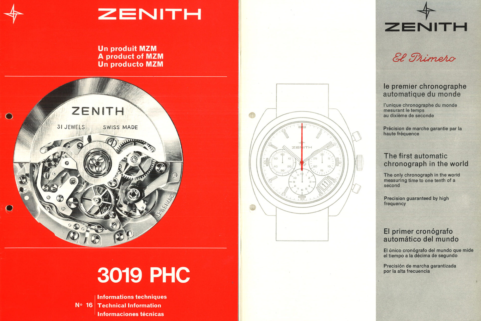 Zenith El Primero - Calibre 3019 PHC