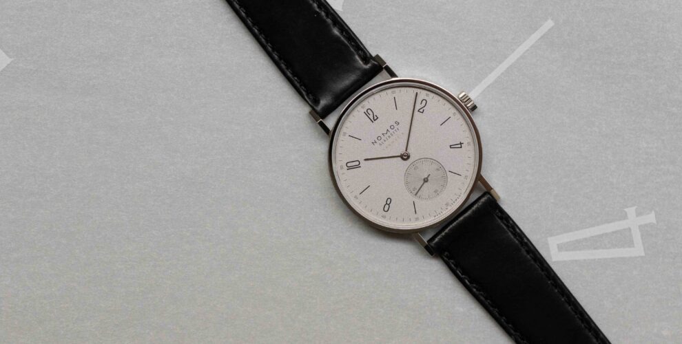 NOMOS TANGENTE NEOMATIK PLATINUM GREY Bombe platine