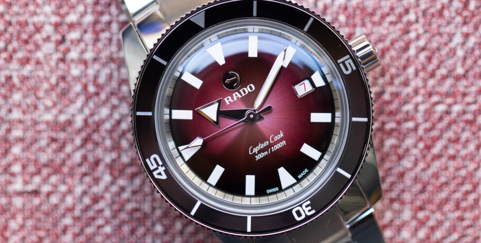 RADO CAPTAIN COOK RED Le capitaine rougit