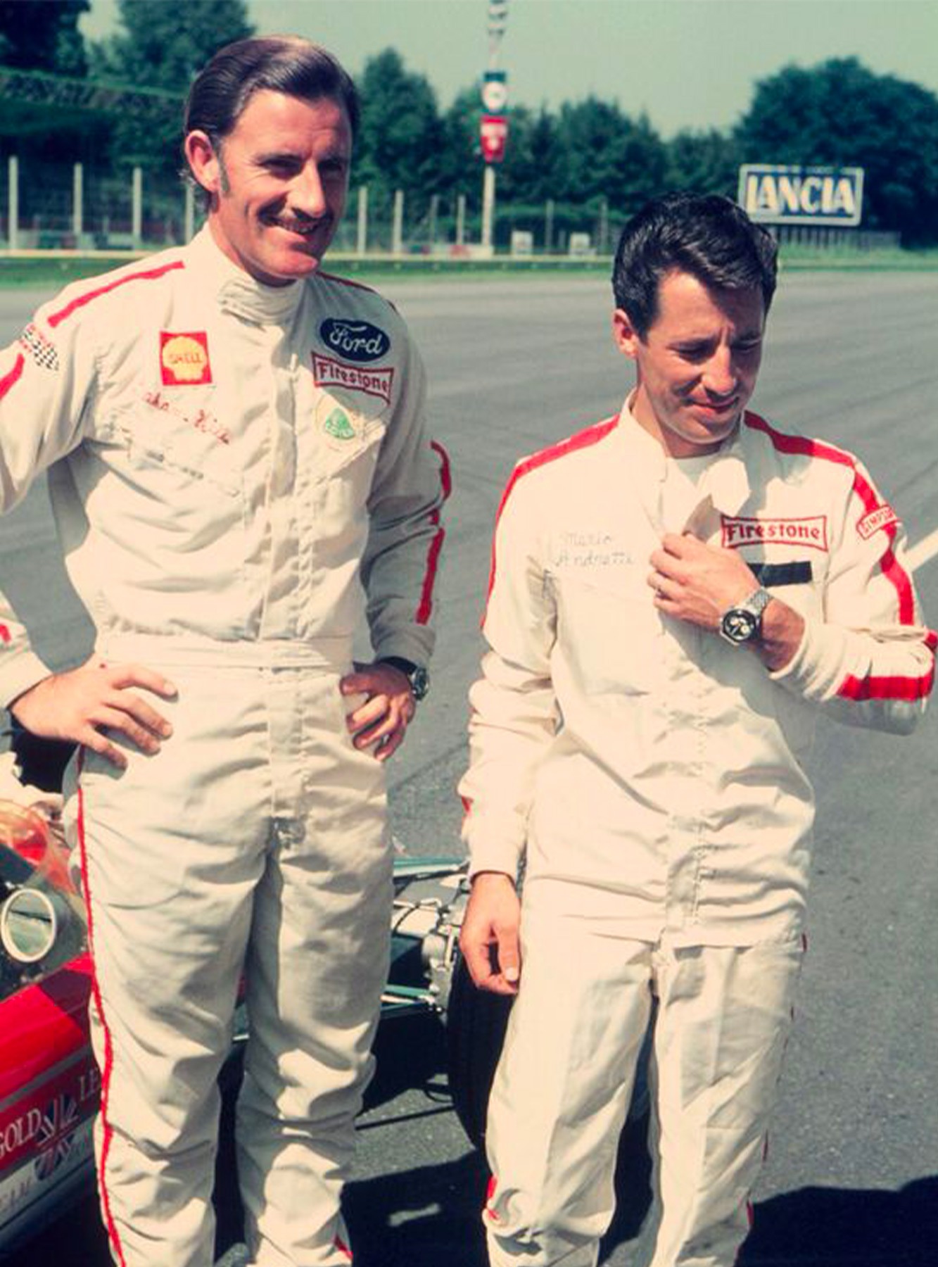 Graham Hill et Mario Andretti
