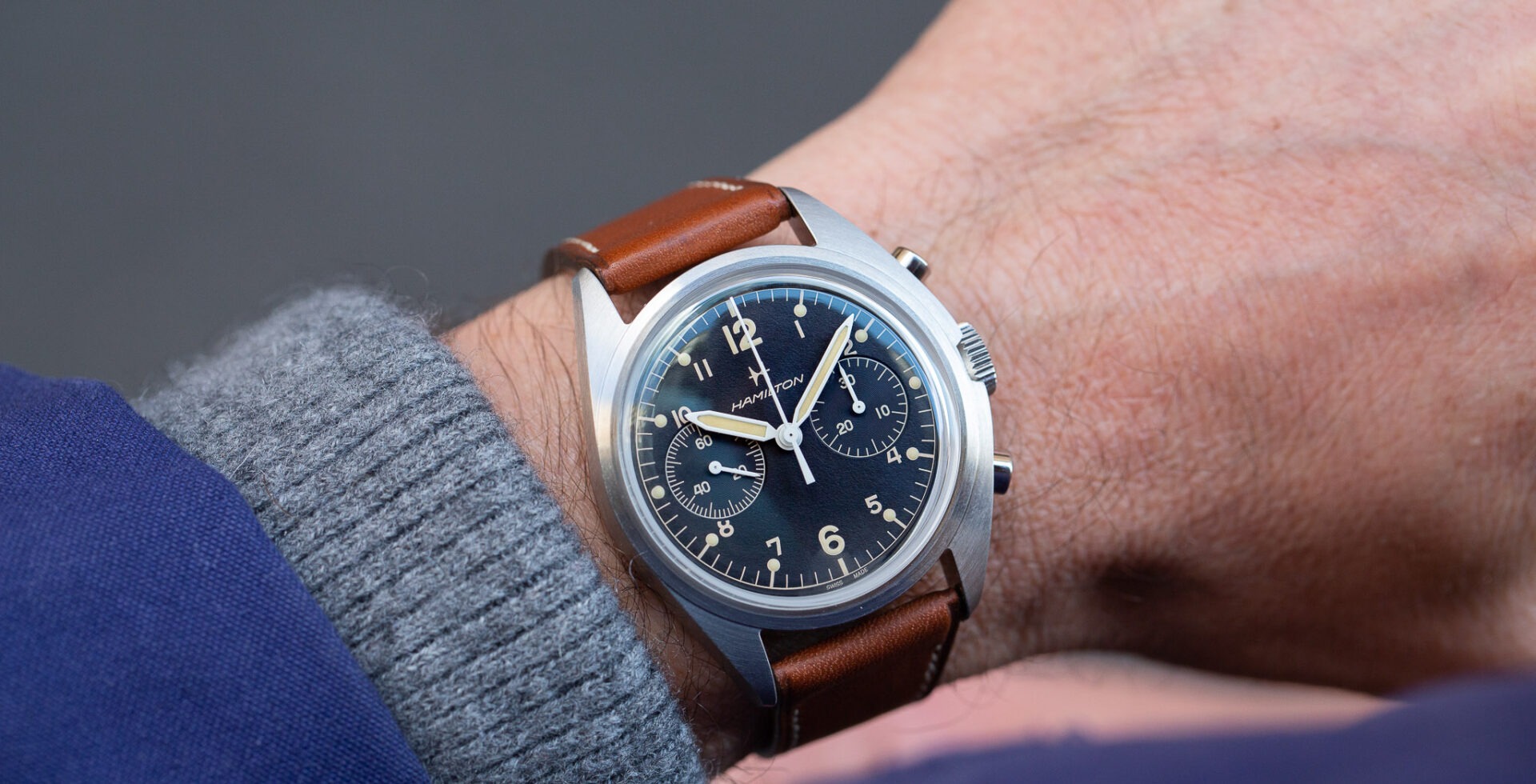 HAMILTON KHAKI PIONEER MECHANICAL CHRONO