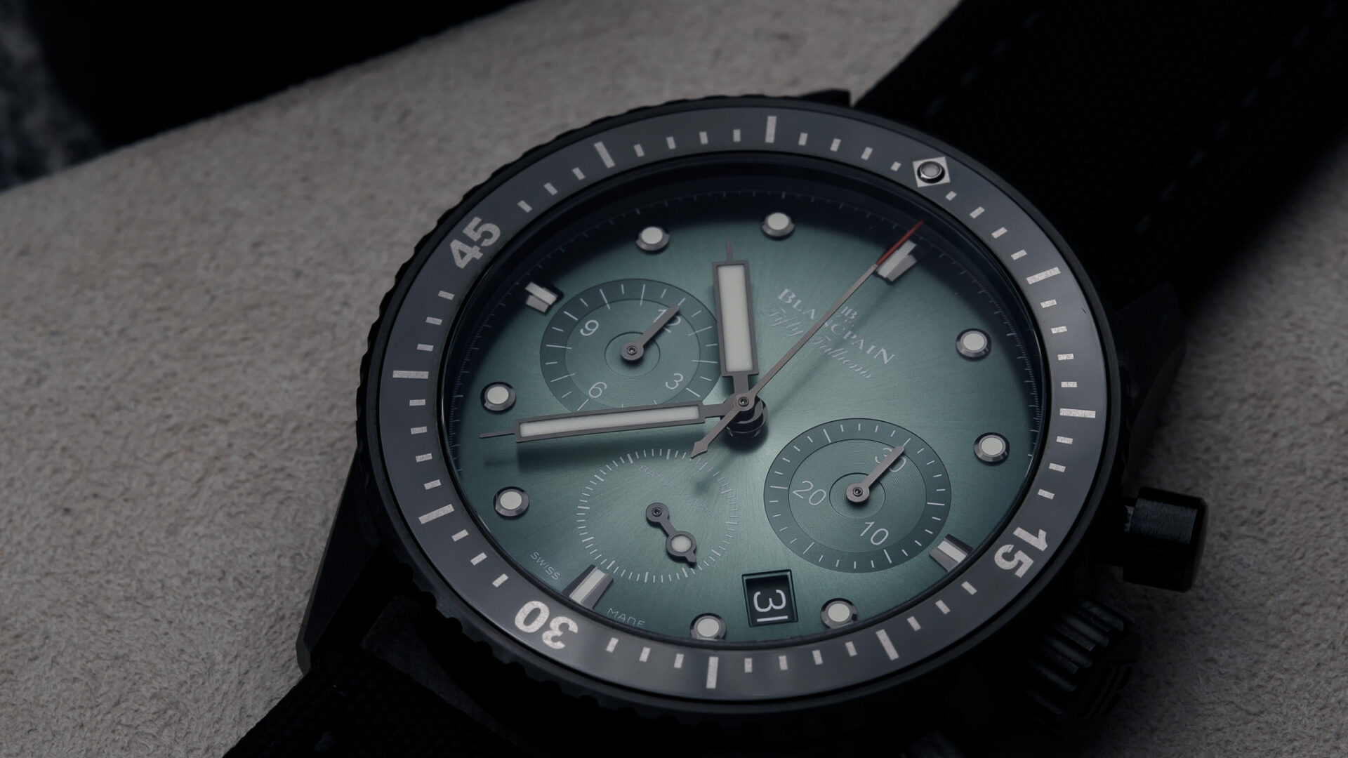 Blancpain Fifty-Fathoms Bathyscaphe Chronographe Flyback - Chronologie chez Heurgon