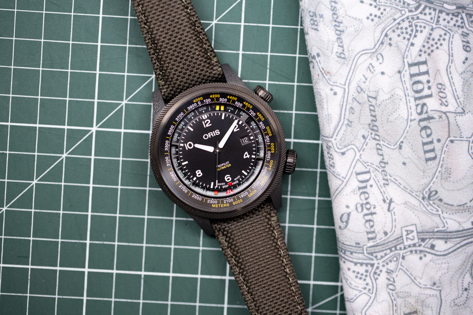 Fonction altimètre avec la Oris Propilot Altimeter