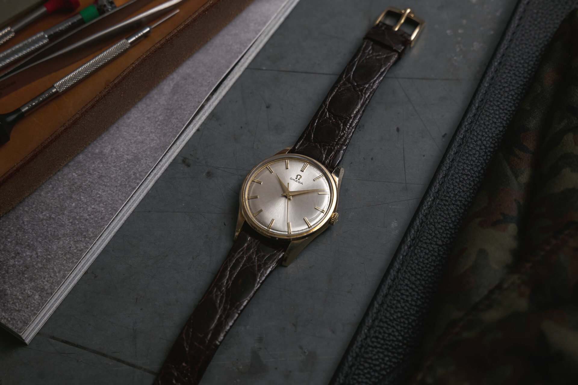 Omega plaquée or - Sélection de montres vintage Joseph Bonnie de novembre 2023