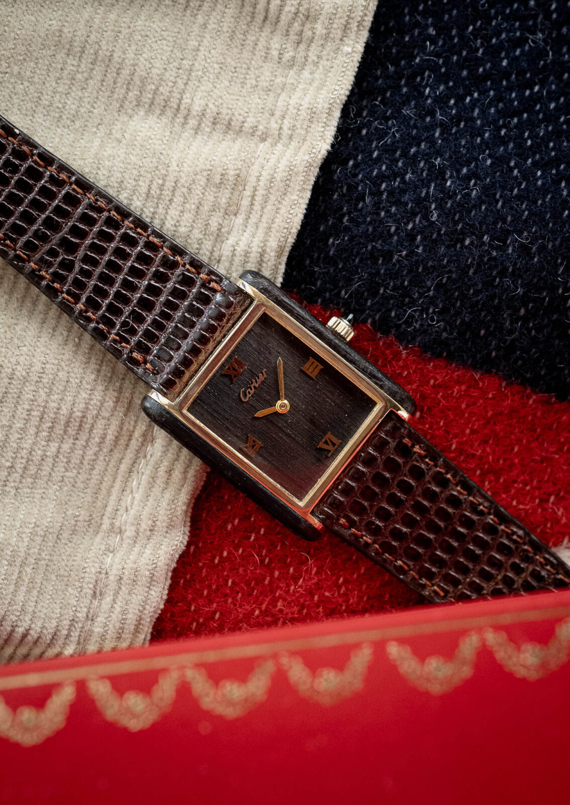 Cartier Tank Palissandre de Rio Wood