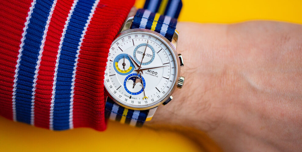 MIDO BARONCELLI CHRONOGRAPH MOONPHASE Lune psyquédélique 
