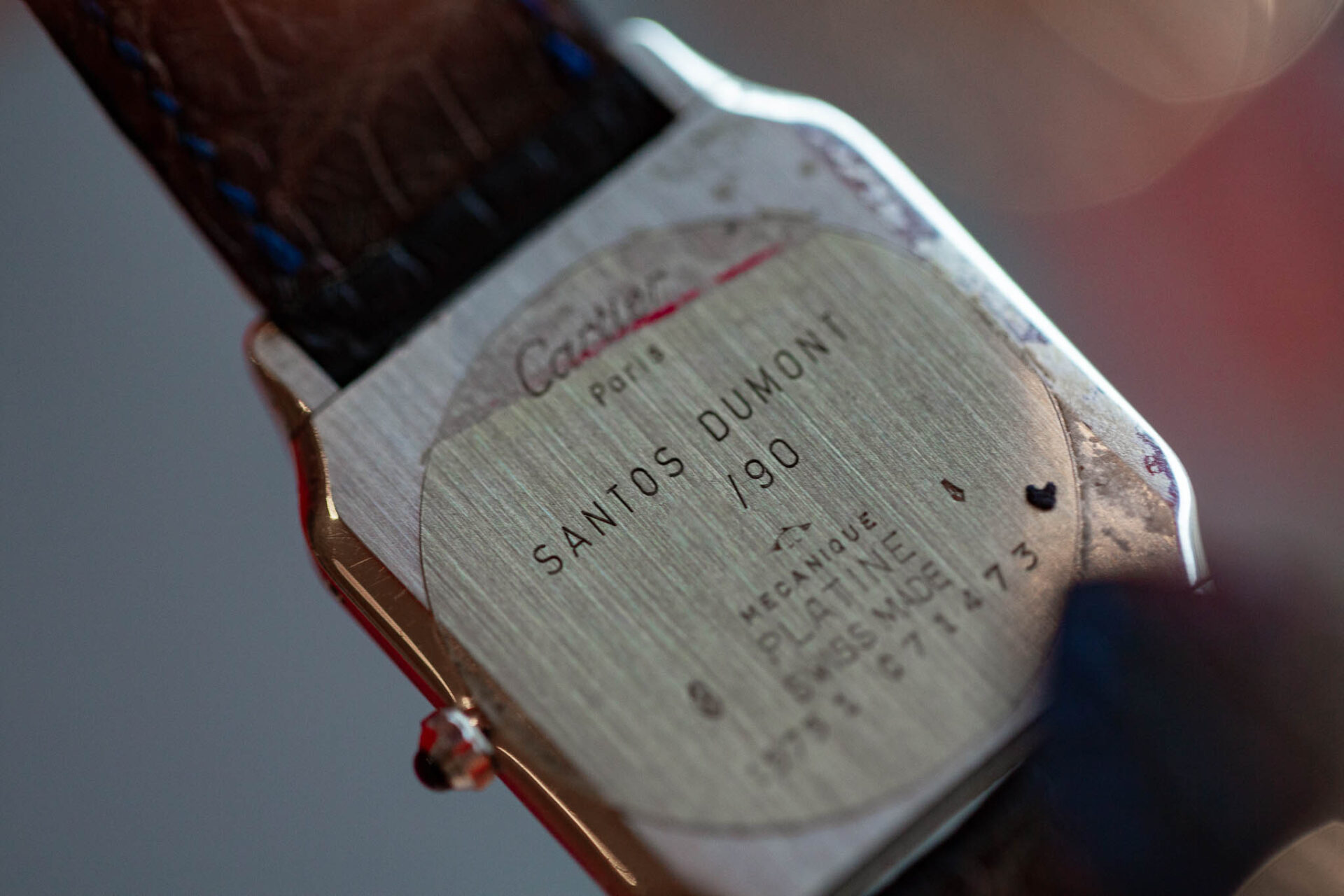 Cartier Santos-Dumont platine - Alexandre Landre Horlogerie rue de Bourgogne #17