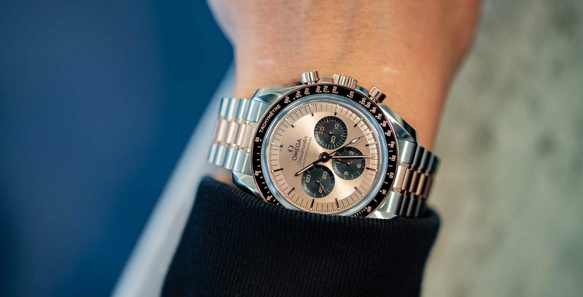 OMEGA SPEEDMASTER, ENTRE OR ET ACIER