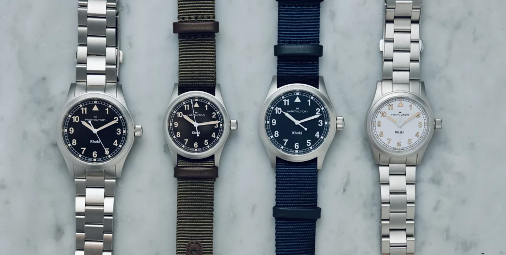 Hamilton Khaki Field Quartz 33 & 38mm La célèbre montre field moins chère et plus simple
