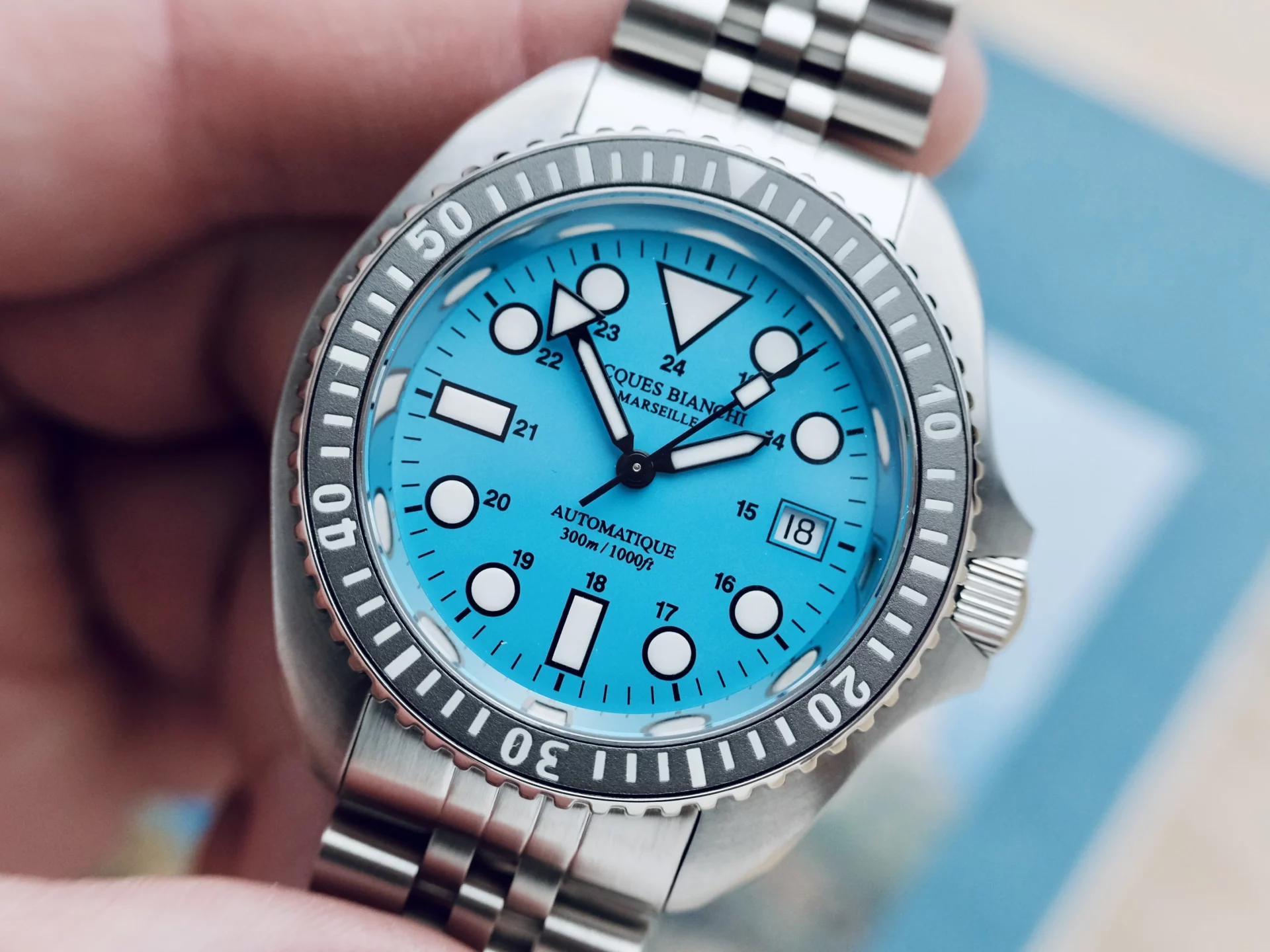 Jacques Bianchi JB200 Aquastrike bleu cérulé