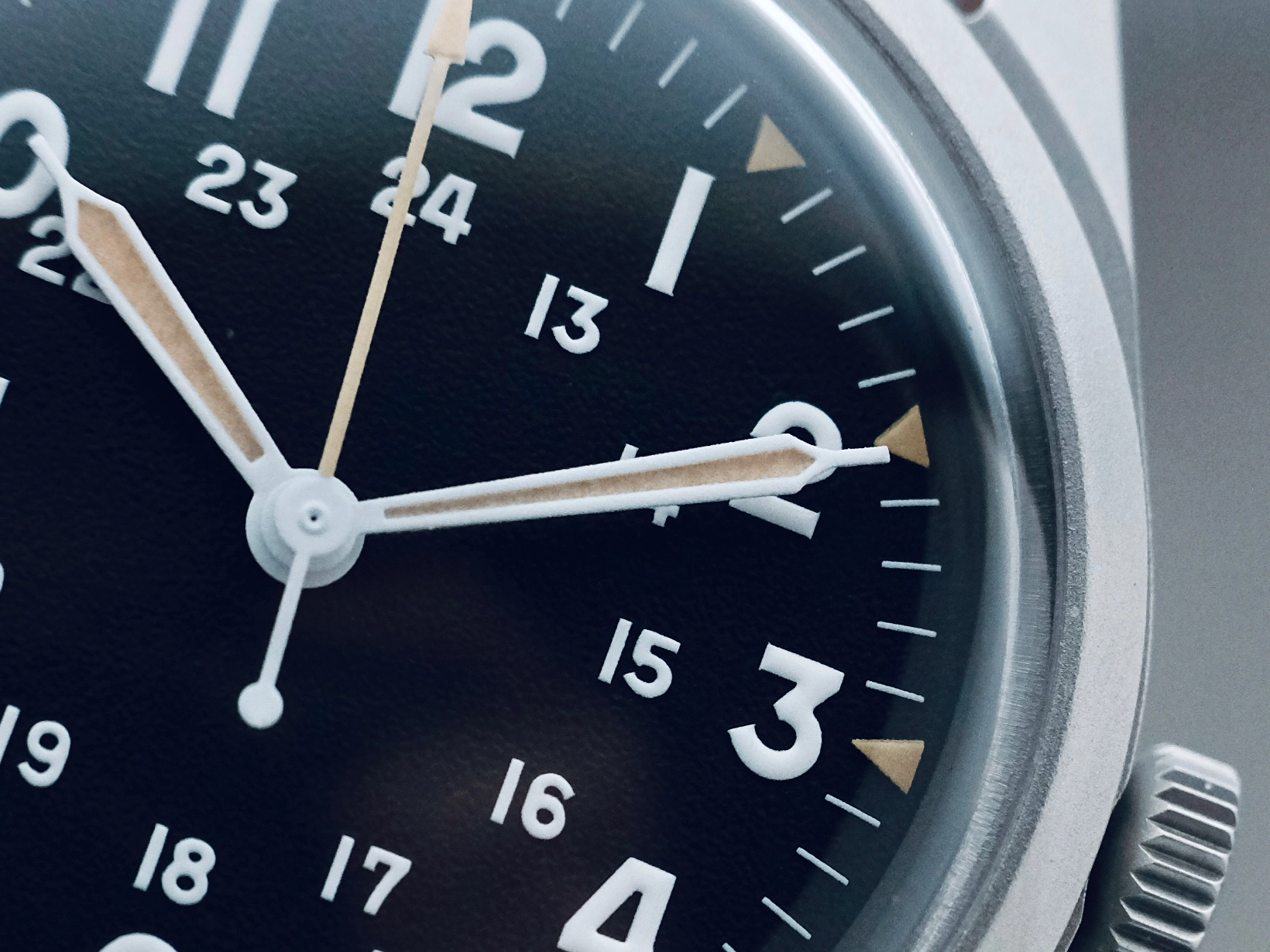 Benrus DTU-2A/P 34mm détails du cadran