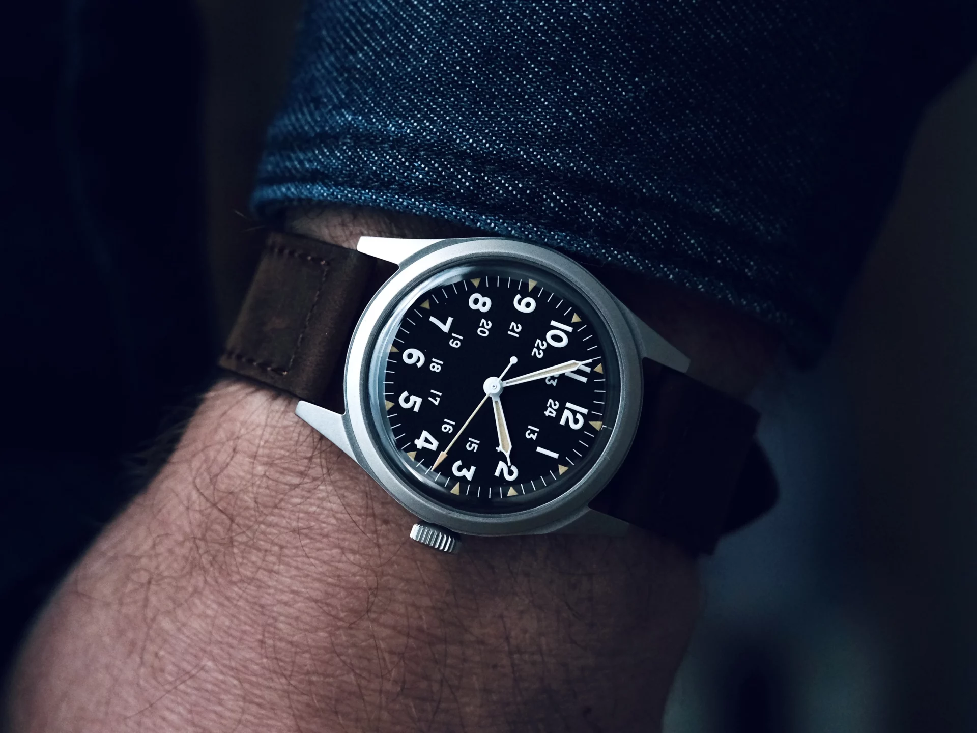 Benrus DTU-2A/P 34mm au poignet