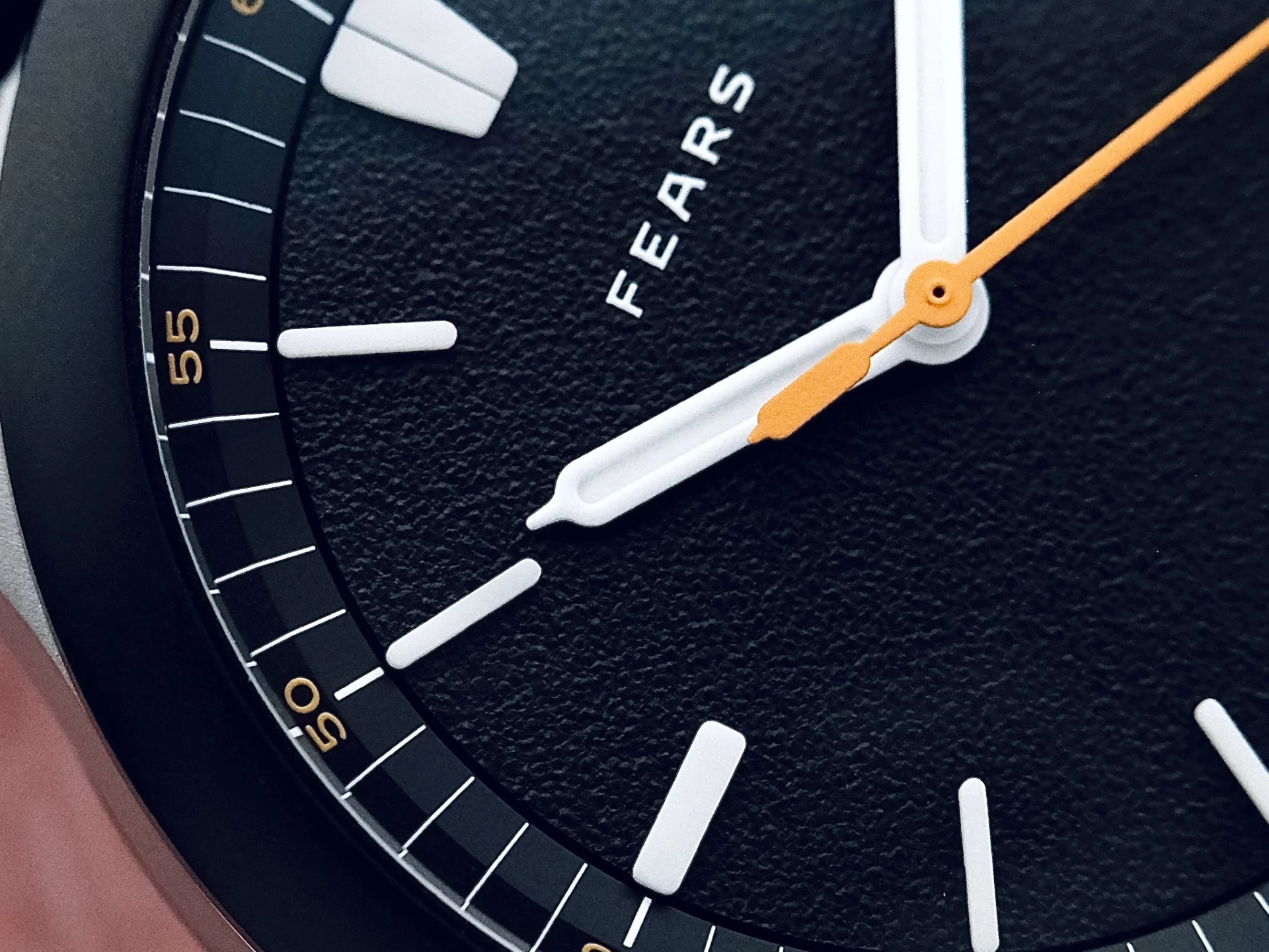Fears Redcliff 39.5 "ES" détails du cadran