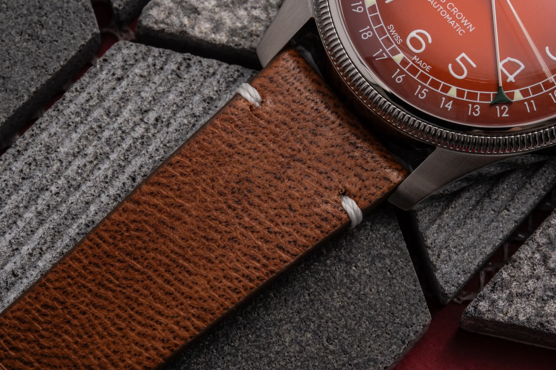 Oris Big Crown Pointer Date Cervo Volante Automne bracelet cuir de cerf naturel