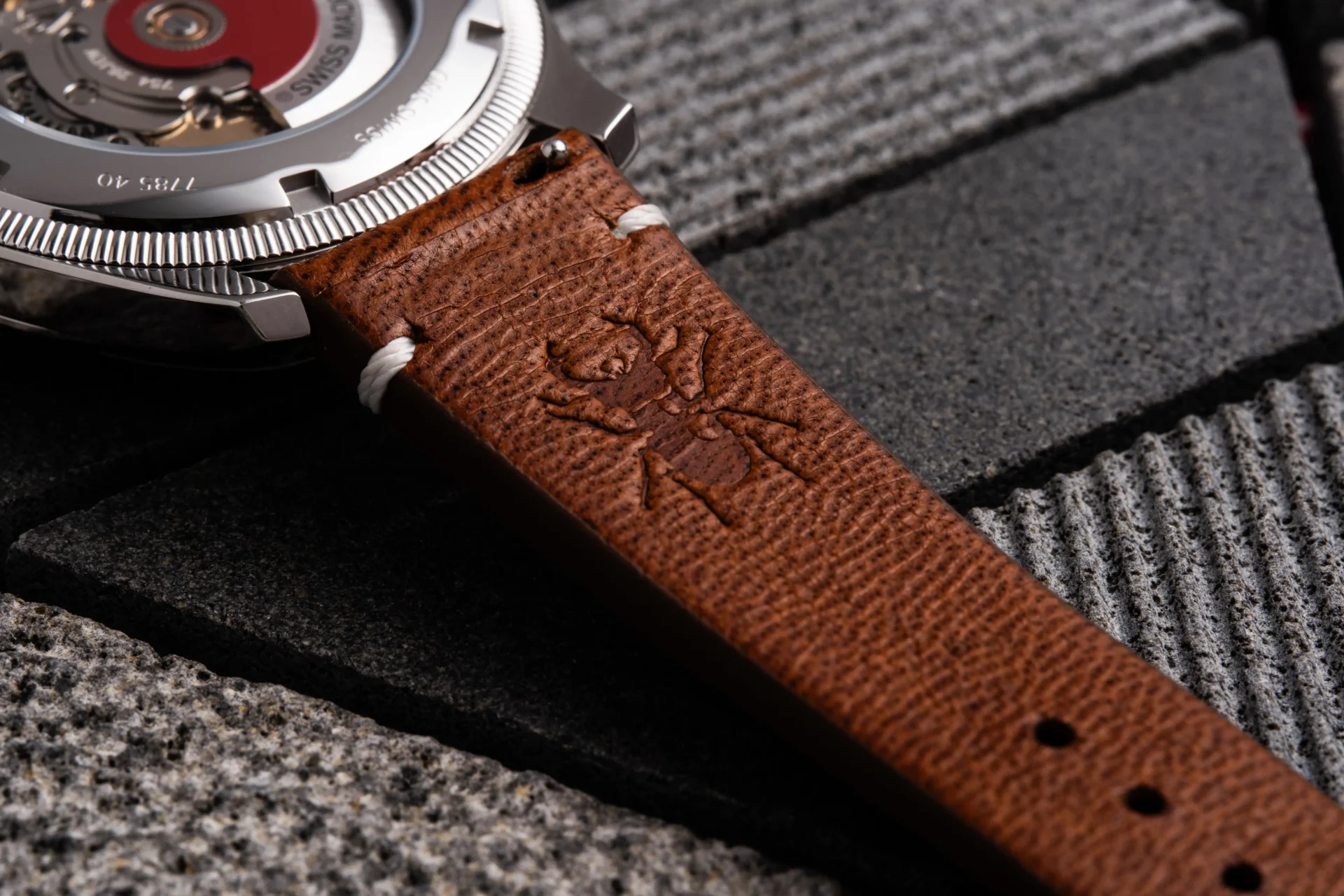 Oris Big Crown Pointer Date Cervo Volante Automne bracelet cuir de cerf naturel