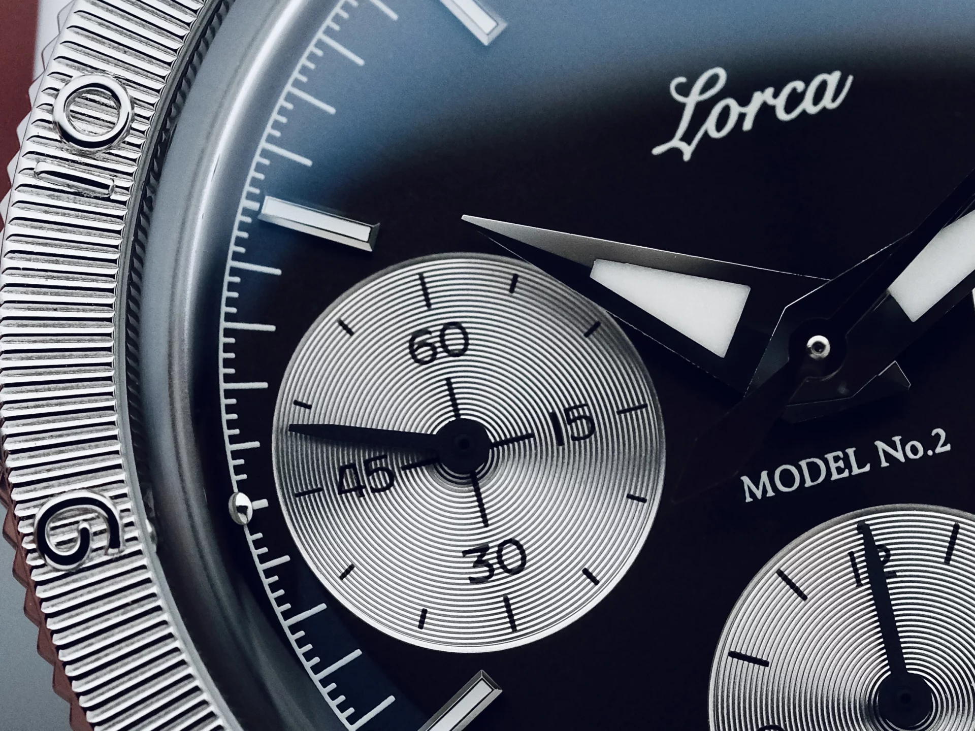 Lorca Model No.2 Golden Gray détails du cadran
