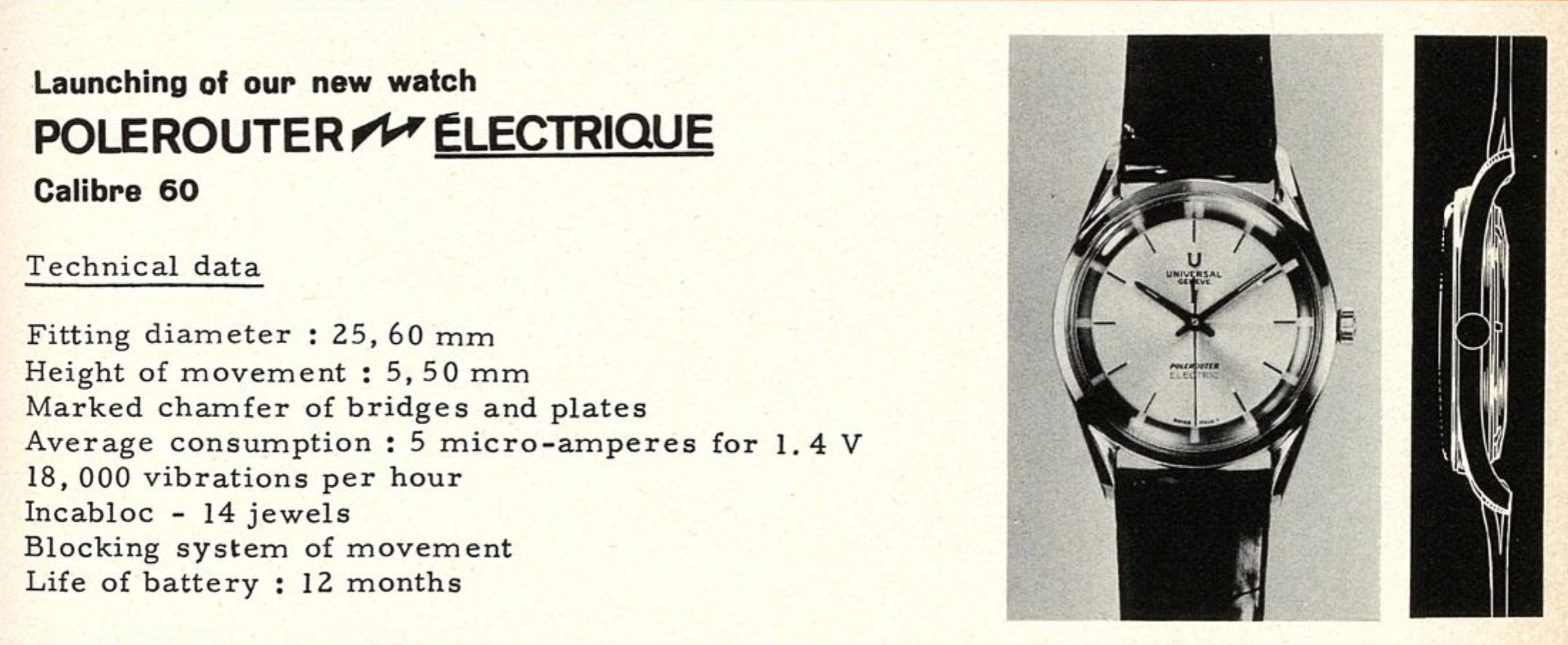 Universal Genève Polerouter Electrique